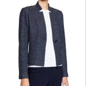 St. John Dotted-Inlay Tweed Knit Jacket